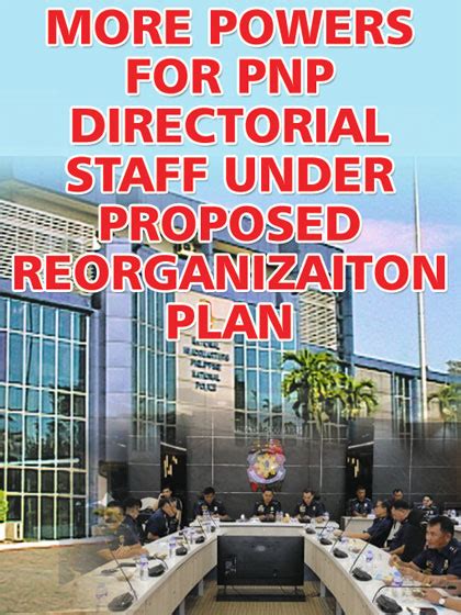 More powers for PNP directorial staff under proposed .